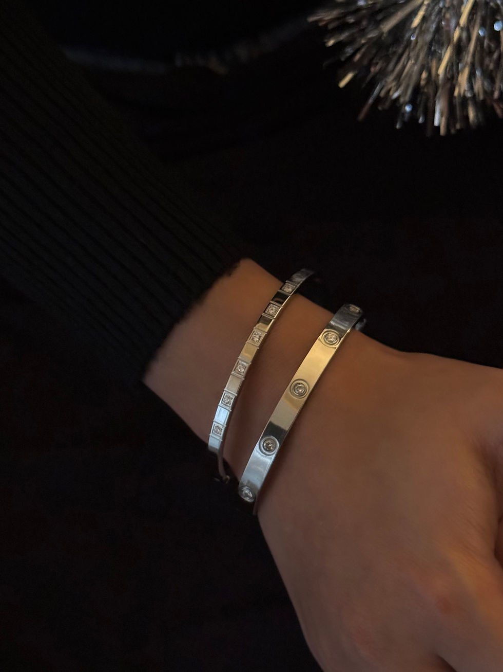 Thumbnail: Horizon 4mm Silver Cuff Bracelet