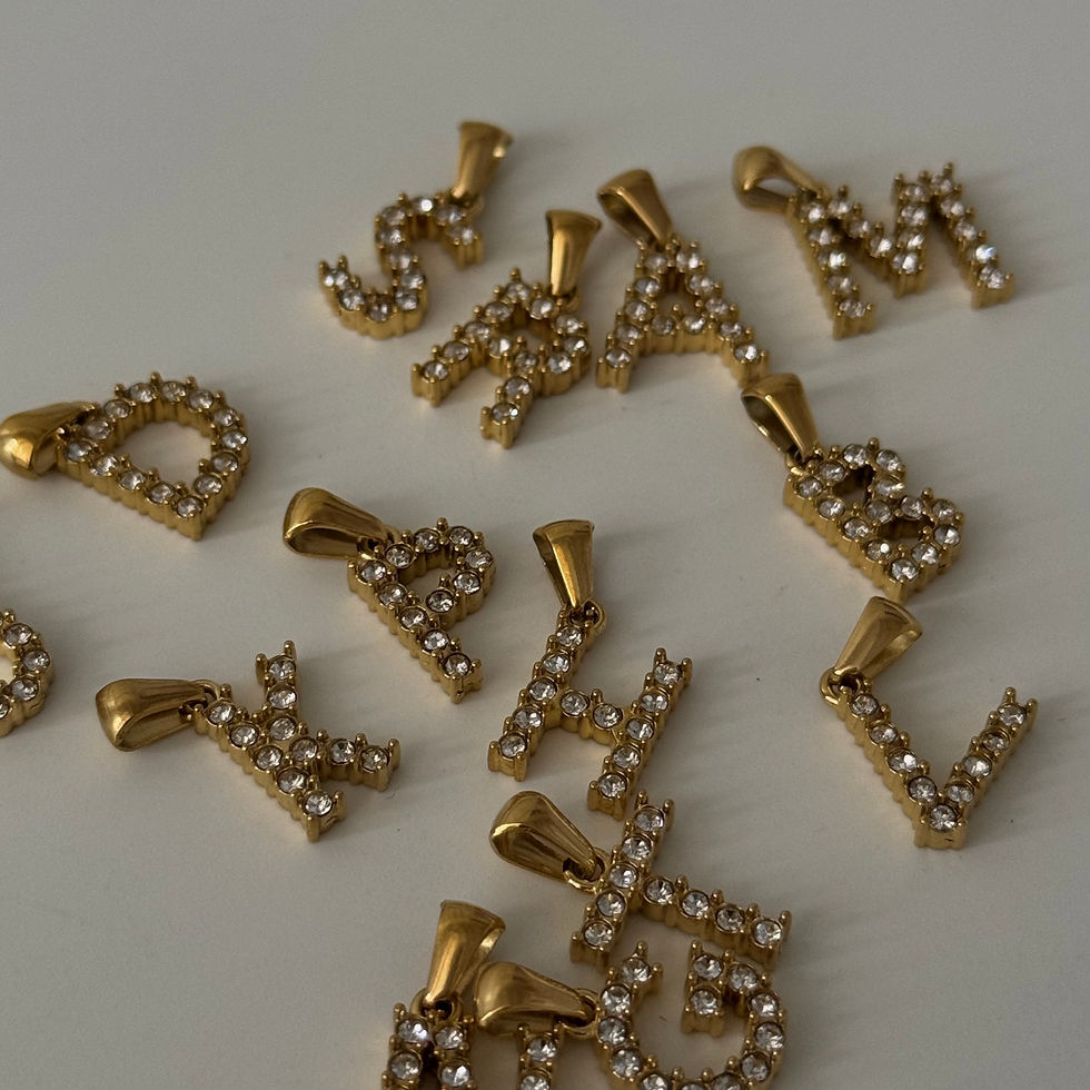 Thumbnail: Zircon Letter Charms