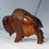 Thumbnail: Large Wooden Buffalo - hand carved