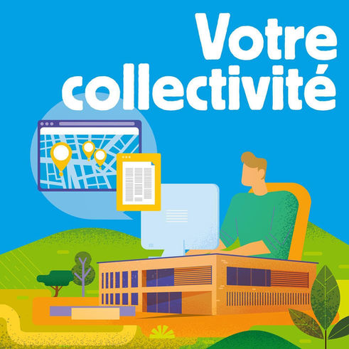 Illustration flat design du guide de la CCACVI realisé par Marcel pixel