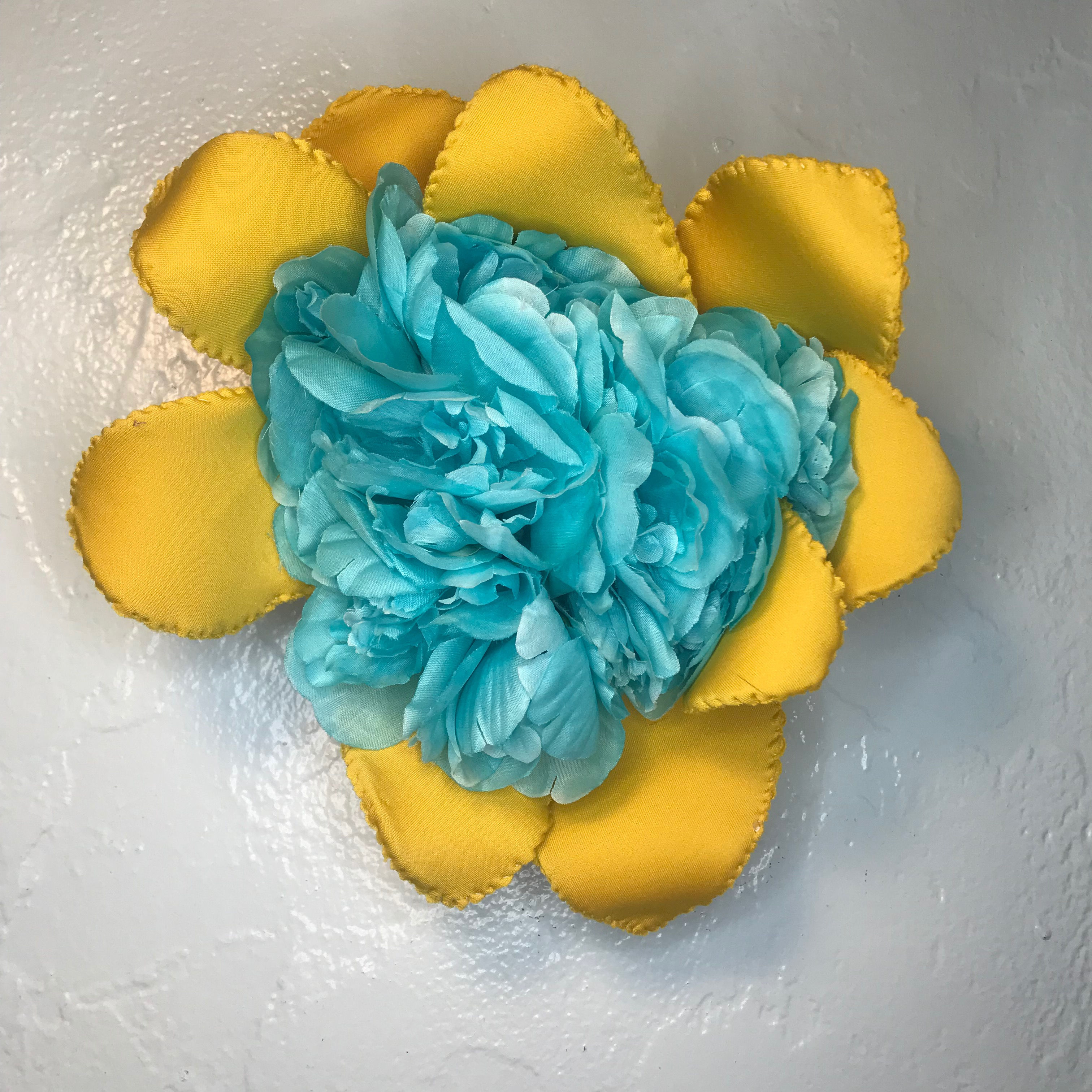 untitled (yellow bloom//teal interior)