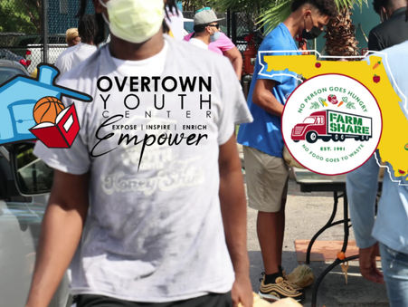Tyler Herro supports Overtown with the OYC and Farm Share