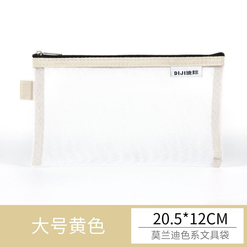 섬네일: Pouch Lipstick Brush Storage Bags Transparent Mesh Pencil Case Travel Cosmetic 