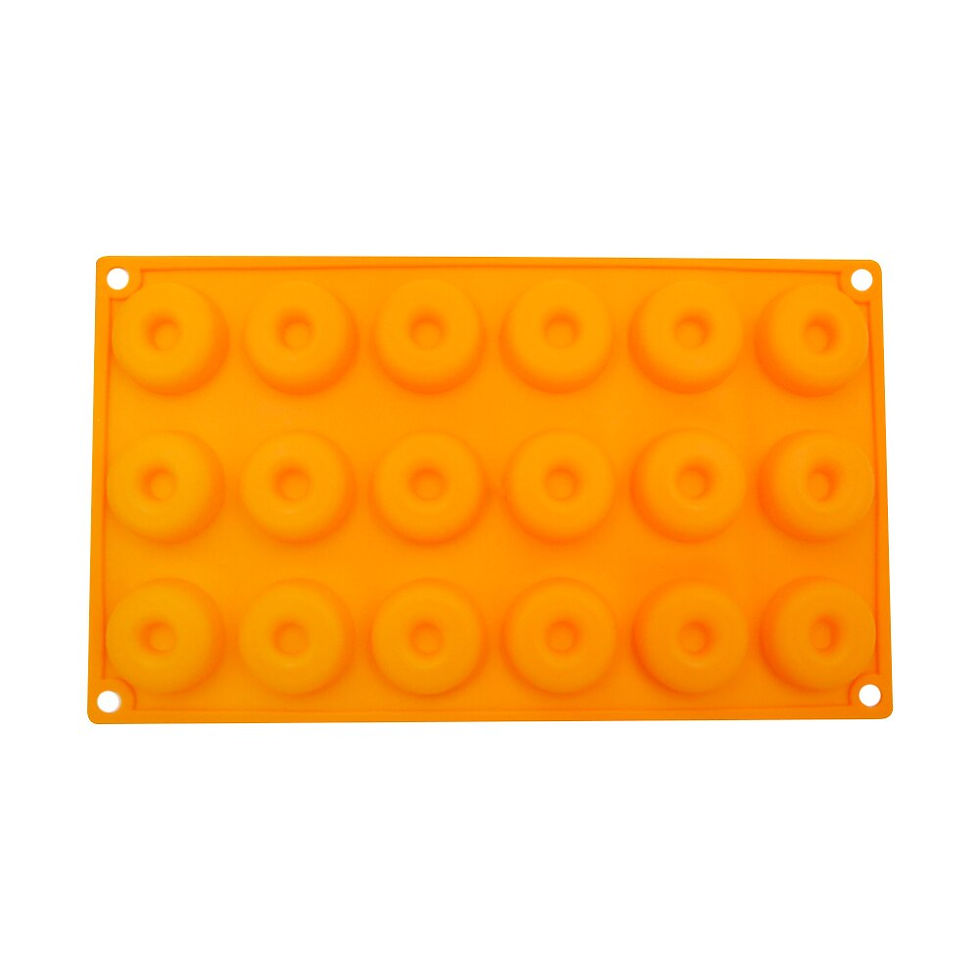 サムネイル： Silicone Donut Mold Baking Pan Non-Stick Baking Pastry Chocolate Cake Tools 