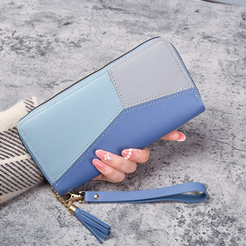 サムネイル： Long Purses Handbags Coin Purse Cards Holder PU Leather Billfold Wallet
