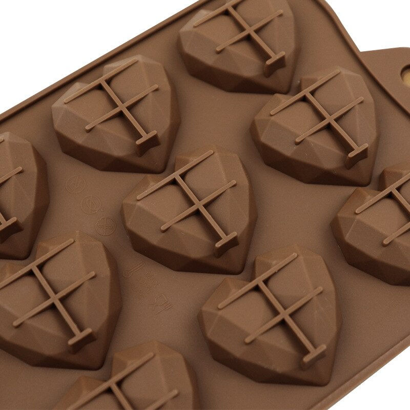 Miniatura: 15 Cavity Heart Silicone Chocolate Mold DIY Cake Accessories Molds Ice Cubes