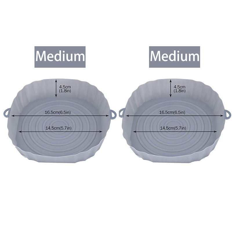 섬네일: Air Fryers Oven Baking Tray Fried Basket Mat  Silicone Pot Round Accessories