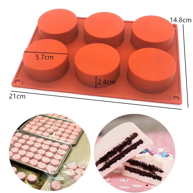 섬네일: Round Bakery Molds Silicone Baking Pastry Cake Form Mold Donuts Silicone Soap