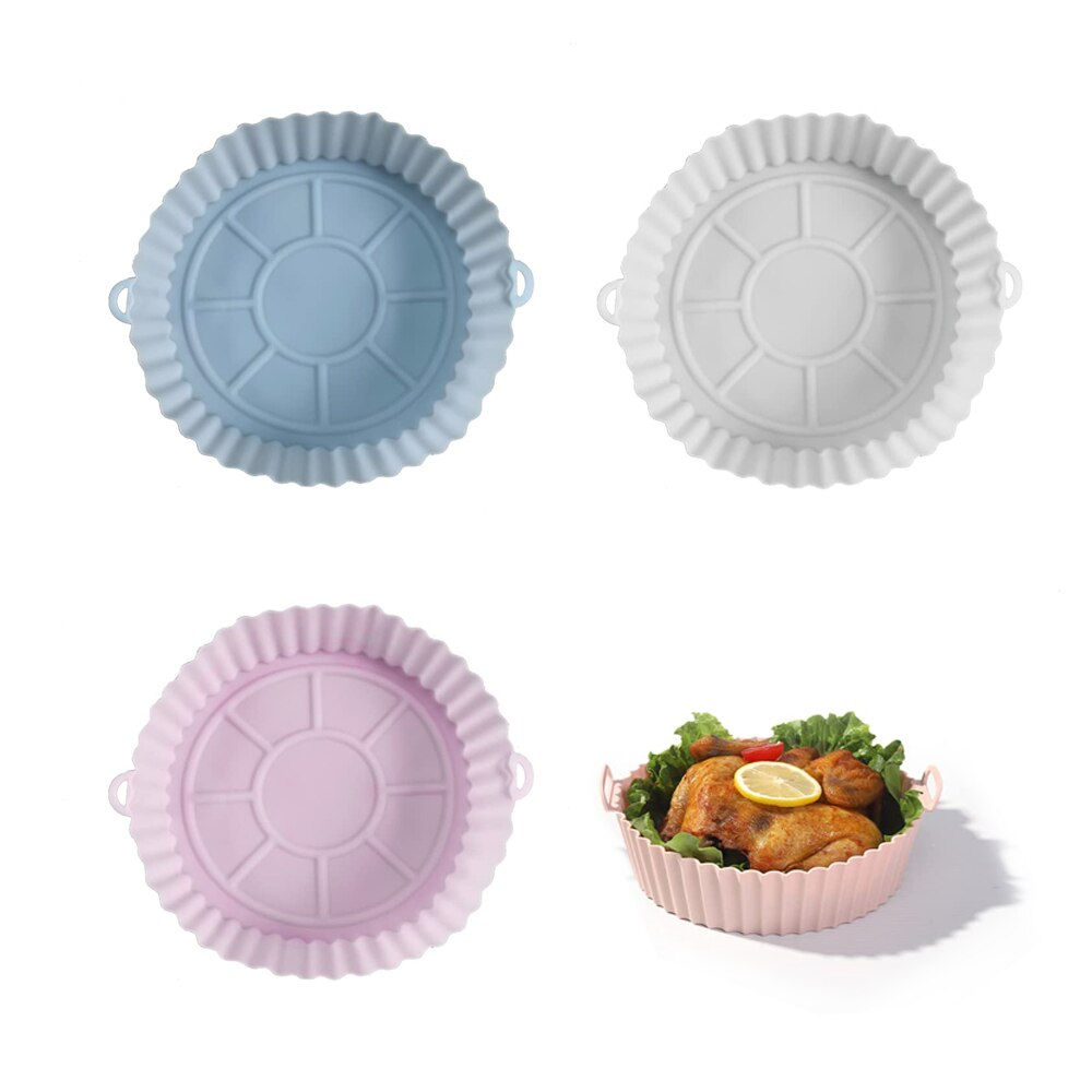 Silicone Mat Air fryer Baking Pot Reusable Air Fryer Basket Liners