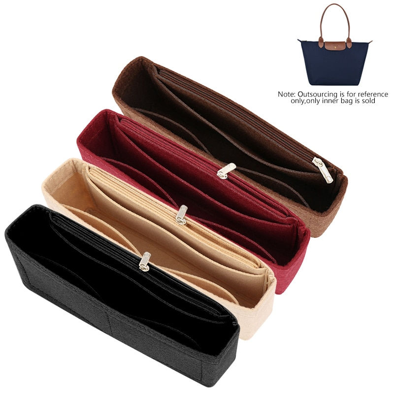 섬네일: Plush Suede Purse Organizer Wallets Travel Accessories Pouch Inner Storage 