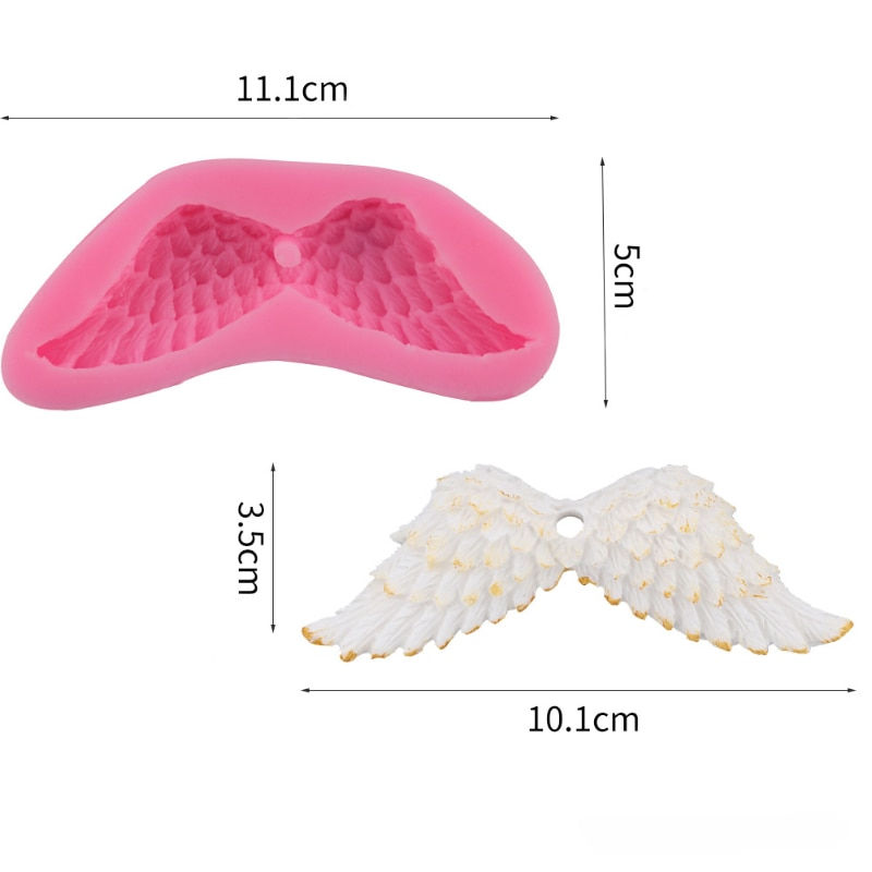 Miniature : Wing Silicone Mold  Pendant Mold Mold Baking Tools  Candy Cupcake Molds