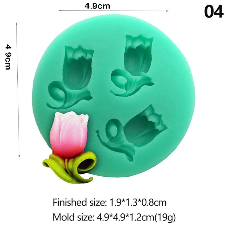섬네일: Flowers Series Silicone Mold Fondant Cake Baking Chocolate Sugar Cake Tool 
