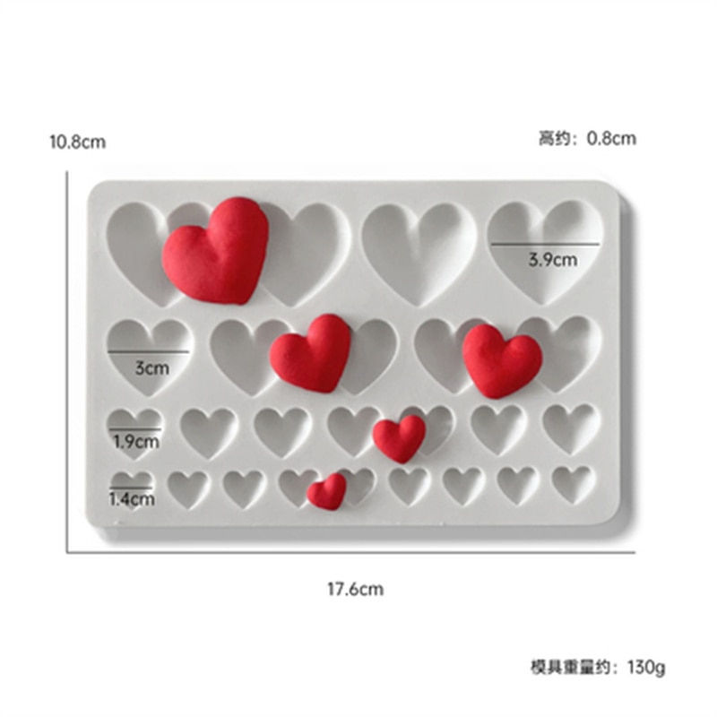 섬네일: love silicone mold chocolate fondant cake mold  dessert baking supplies