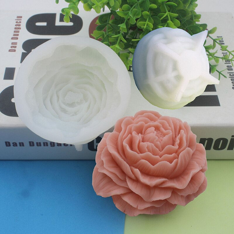 Миниатюра: 3D Flower Silicone Mold  Pastry Sugarcraft Baking Tools Aroma Candle Soap Mould 