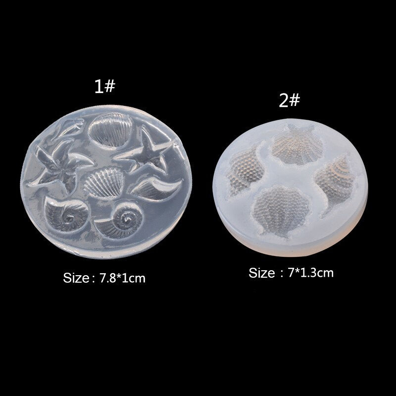 Miniature : Conch Mirror Epoxy Silicone Abrasive Shell Crafts  Mold Cake Baking Tool