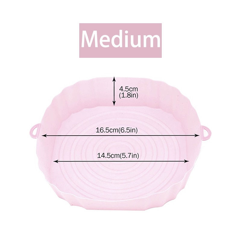 섬네일: Air Fryers Oven Baking Tray Fried Basket Mat  Silicone Pot Round Accessories