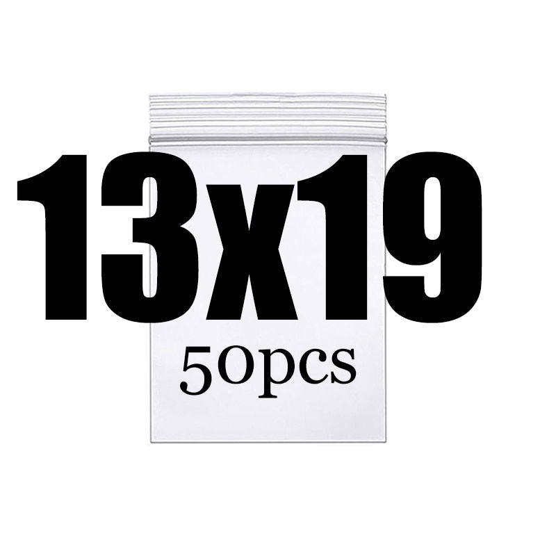 Miniatura: Thick Clear Zip Lock Ziplock Storage Bags Heavy-Duty Transparent Plastic Zip