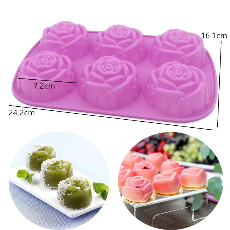 섬네일: Round Bakery Molds Silicone Baking Pastry Cake Form Mold Donuts Silicone Soap