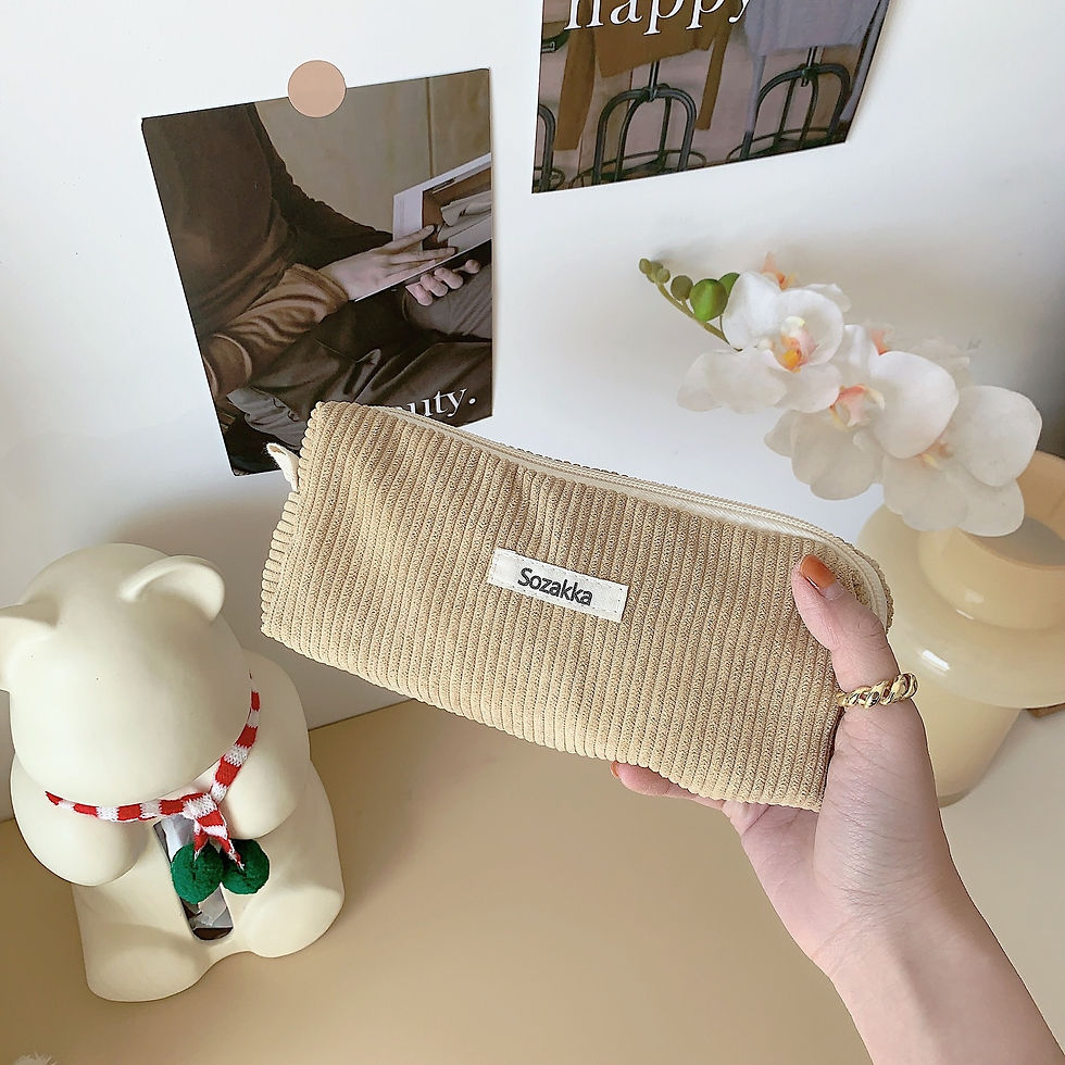 섬네일: Makeup Pouch Portable Travel Toiletry Bag Necesserie  Student Cute Pencil Case