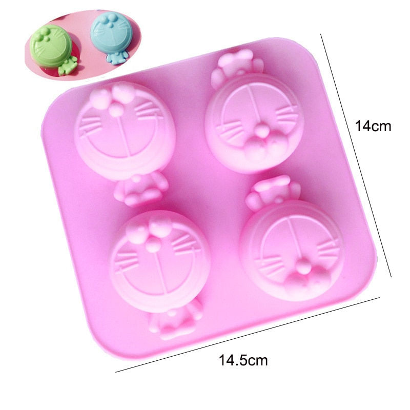 Thumbnail: Cartoon Silicone Mold Baking Stitch Bear Chocolate Soap Mould Tool 