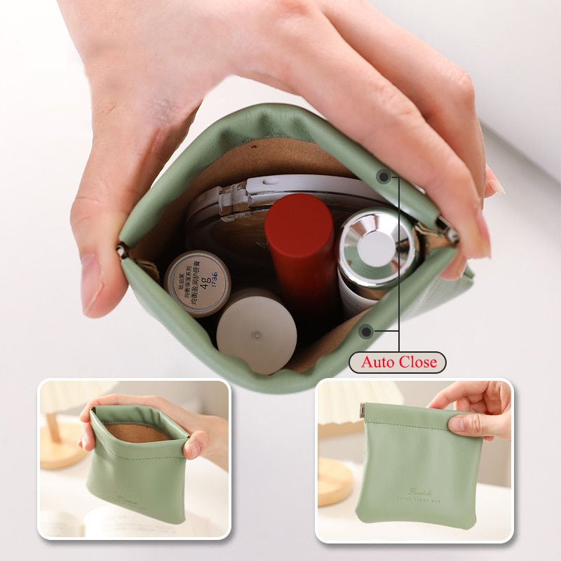 縮圖：Portable Earphone Wire Bag Cosmetics Lipsticks Holder Case Coin Cards Pouch