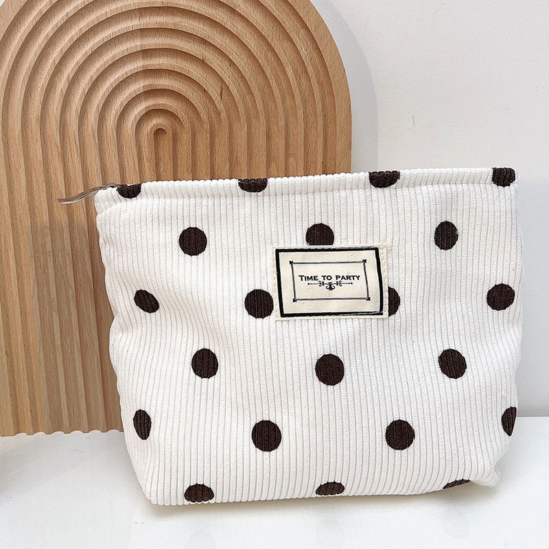 섬네일: Cosmetic Bag Clutch Makeup Organizer Pouch Women Cute Toiletry Beauty Case