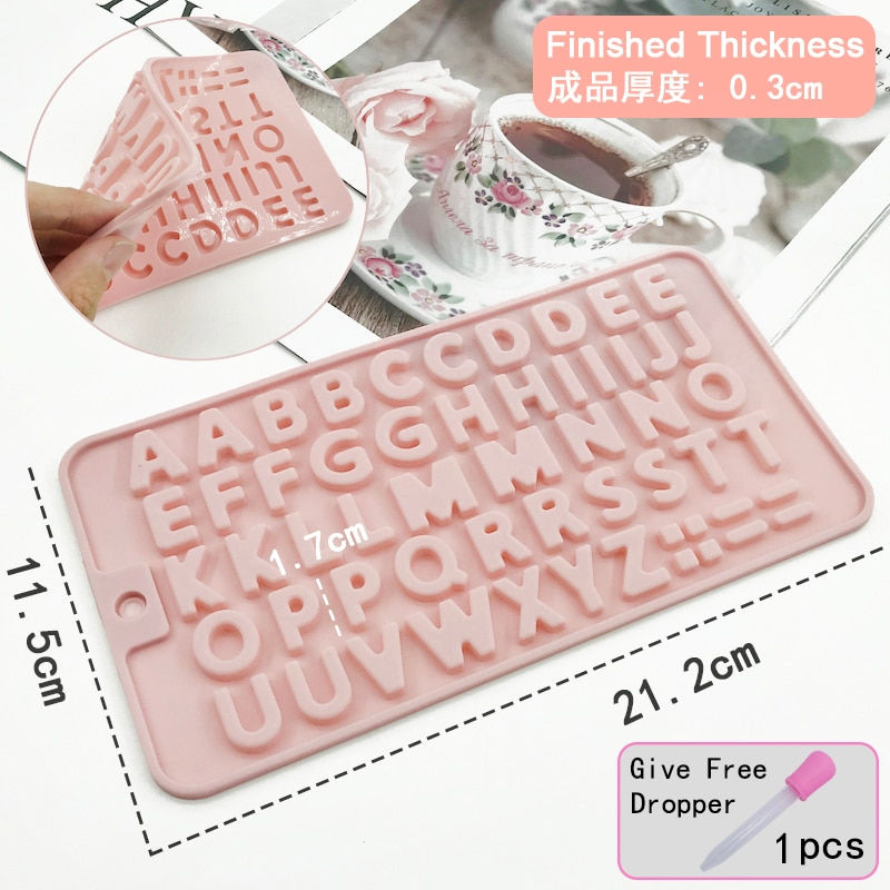 Miniatura: Kinds Sugar craft Silicone Mold Dropper Grids Gummy Mould Cake Baking Resin Art