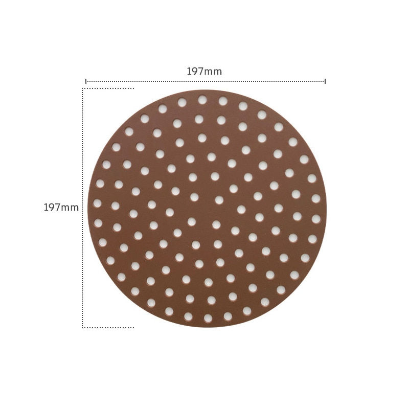 Miniature : Air Fryer Silicone Baking Mat Steamer Cake Grilled Pad Airfryer Liner Pastry Mat