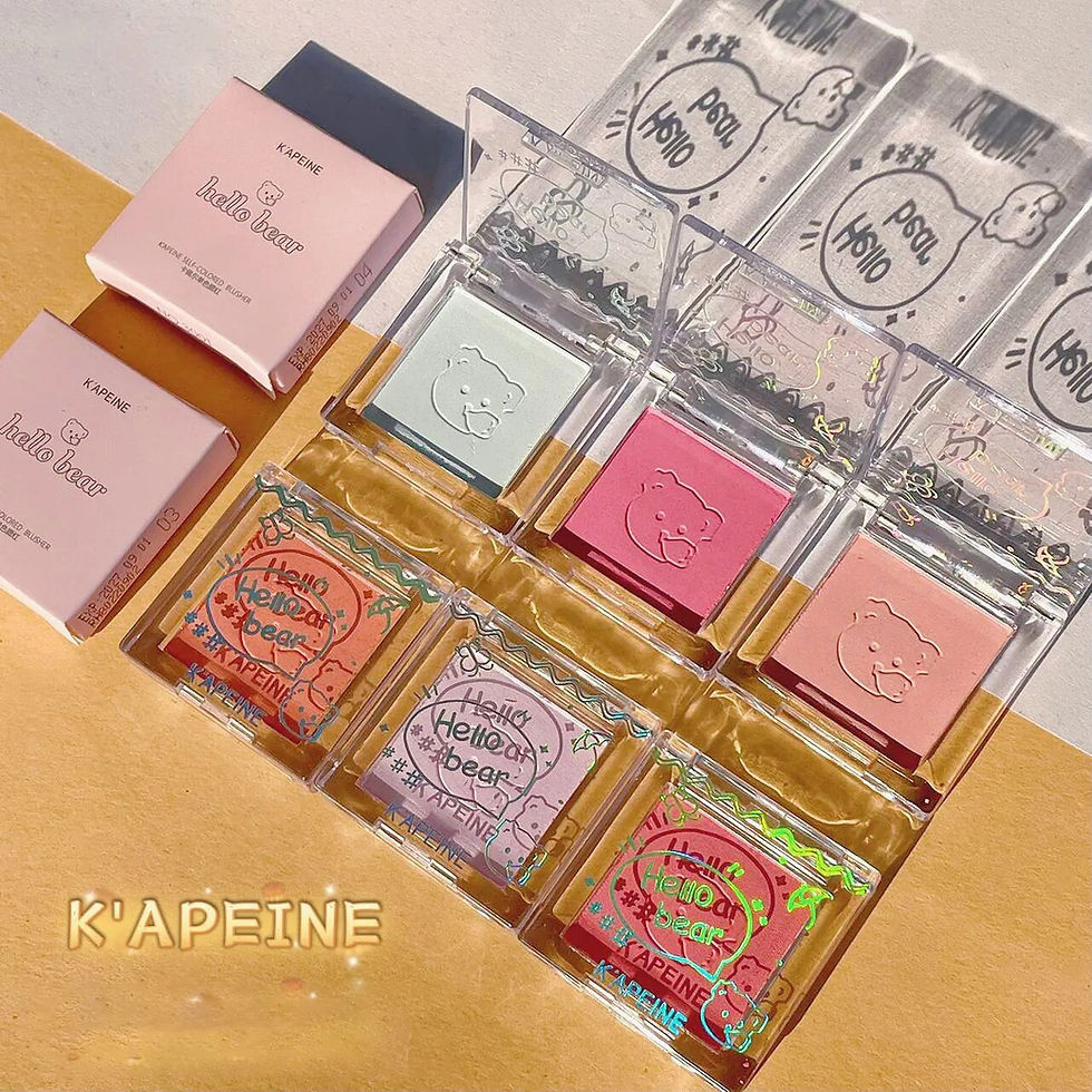 Thumbnail: Monochrome Blush Palette, Rose Hawthorn Cheek Tint Blusher Powder Natural