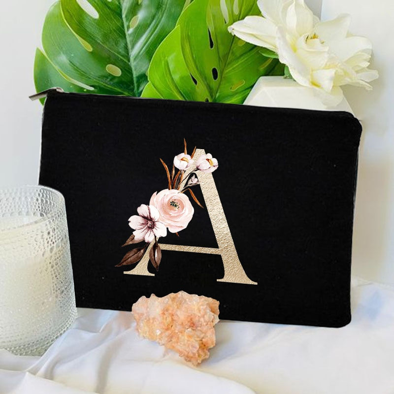 サムネイル： Cosmetic Bag Bridesmaid MakeUp Case Toiletries Travel Organizer Wash Pouch Case
