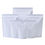 Thumbnail: 100Pcs Matte White Aluminum Mylar Foil Zip Lock Stand Up Bag Self Seal Tear