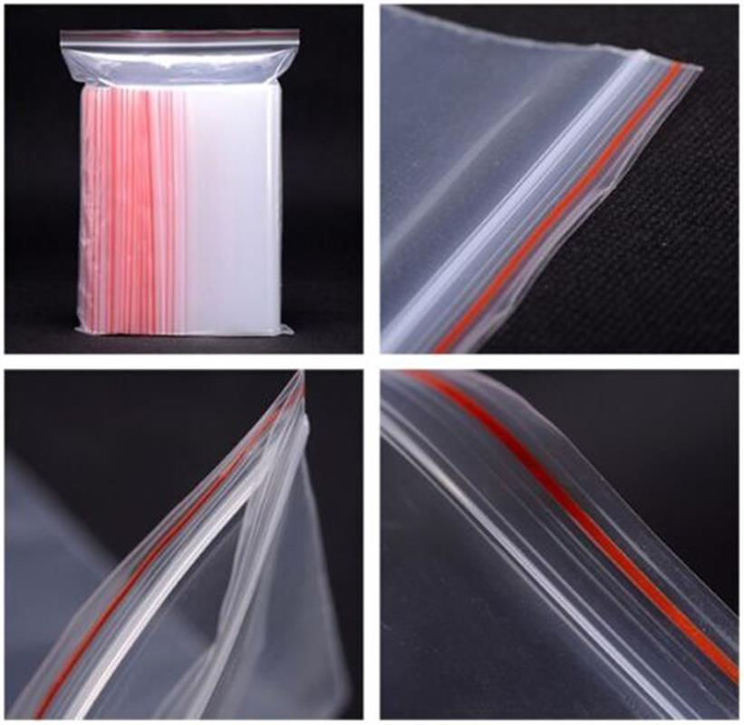 Miniatura: Thicken Zipper Sealed Bags Clear Plastic Storage Bag for Small Jewelry Packing