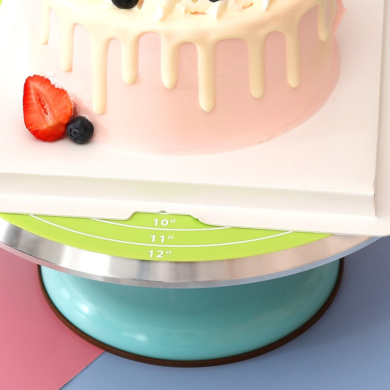Miniature : Cake Turntable Pat Silicone Baking Mat Temperature Resistant Bake Tool Gadget