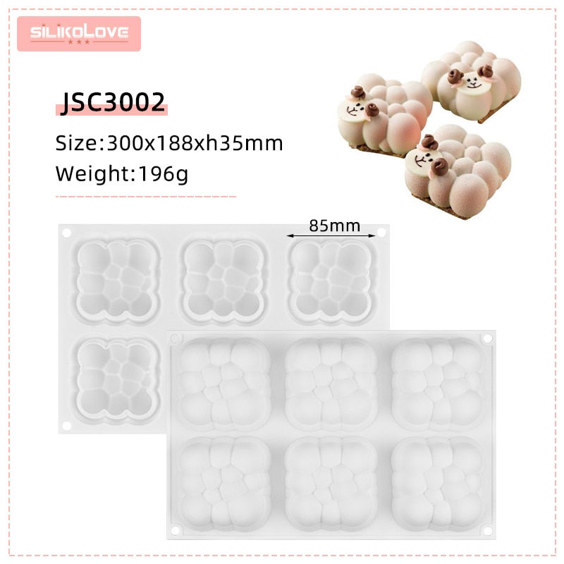 섬네일: 29 Hot Silicone Pastry Mold Baking Mousse Cake Mold  Pan Desserts Tools