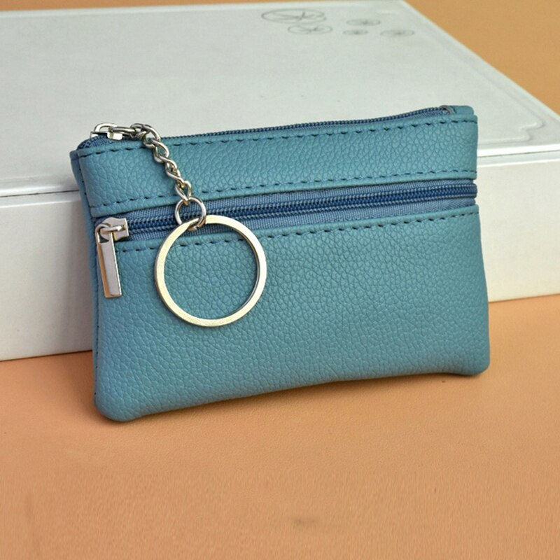 Миниатюра: Mini Wallet Ladies Double Coin Purse Small Coin Card Key Ring Wallet
