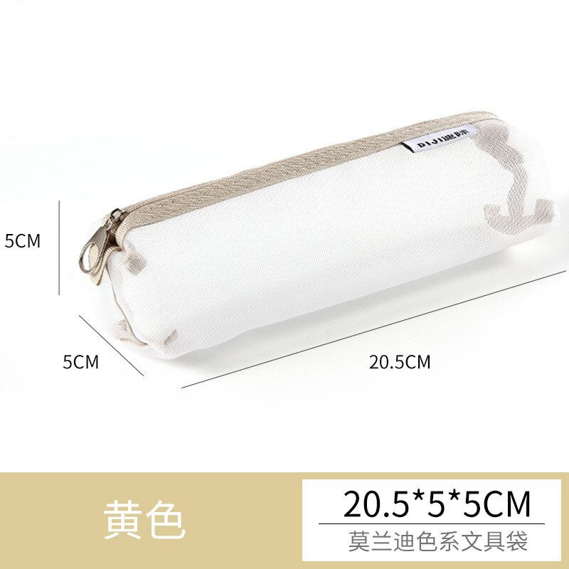 섬네일: Pouch Lipstick Brush Storage Bags Transparent Mesh Pencil Case Travel Cosmetic 