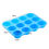 Thumbnail: Silicone Cake Mold Round Shape Rectangular Bread  12 Holes Cupcake Baking Pans