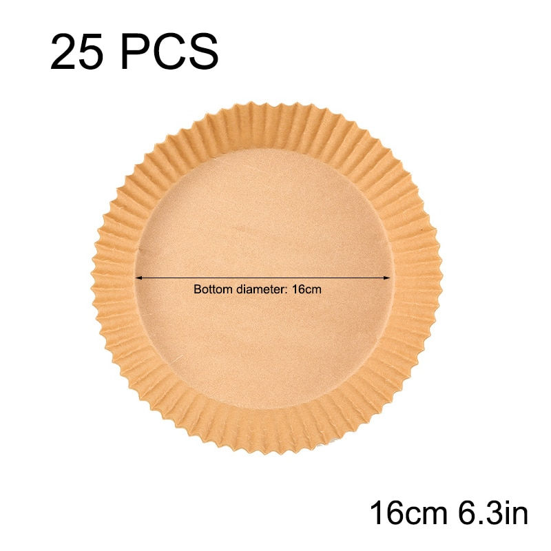 縮圖：25/50/75pcs Air Fryer Disposable Paper Air Fryer Cheesecake Accessories Paper