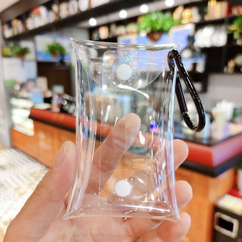 섬네일: Transparent Coin Purse PVC Clear Mini Female Purses Women Kids Girls Key