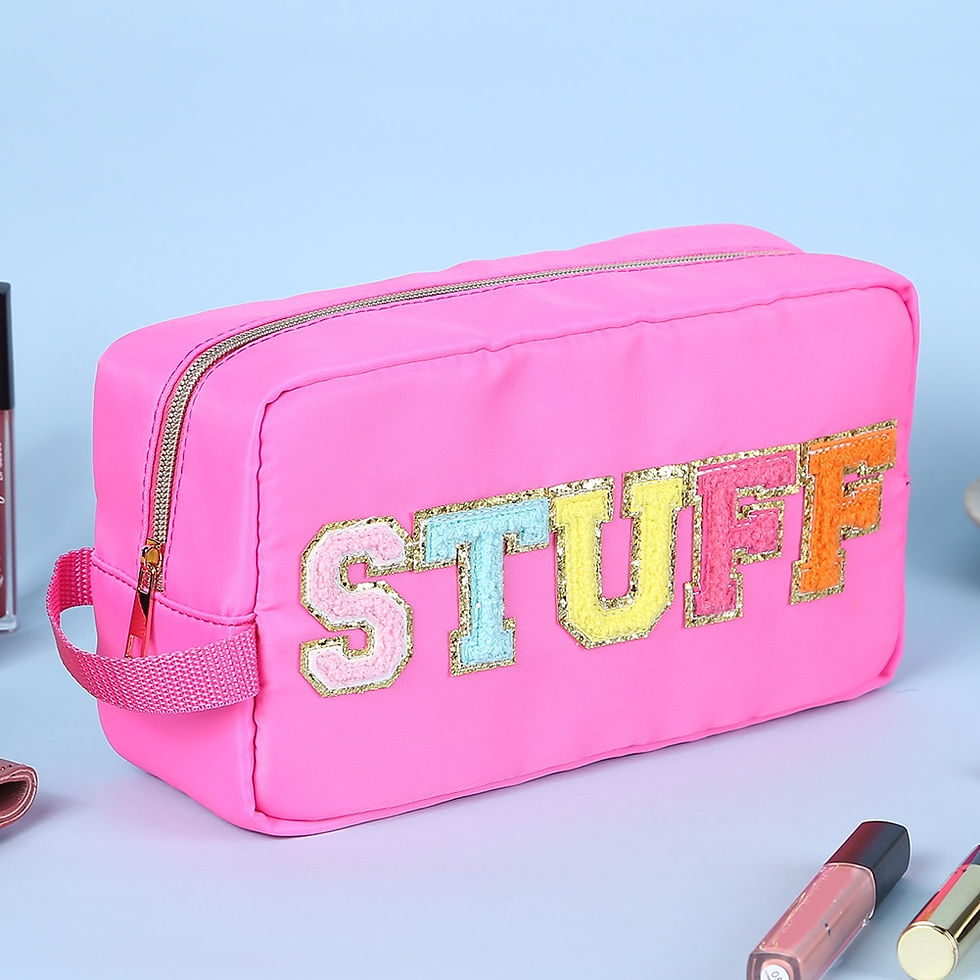 섬네일: Patches Cosmetic Bag Clutch Travel Cosmetic Bags Pouches Stuff Makeup Toiletry