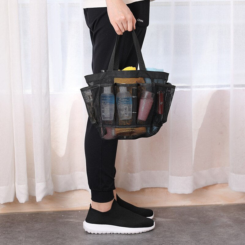 섬네일: Mesh Travel Toiletry Bag Beach Ziplock Bag Carry-on Makeup Bag Foldable