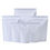 Thumbnail: 100Pcs Matte White Aluminum Mylar Foil Zip Lock Stand Up Bag Self Seal Tear