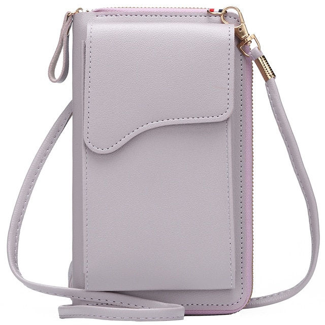 Thumbnail: PU Handbags Bags Crossbody Clutch Phone Wallet Shoulder Bag