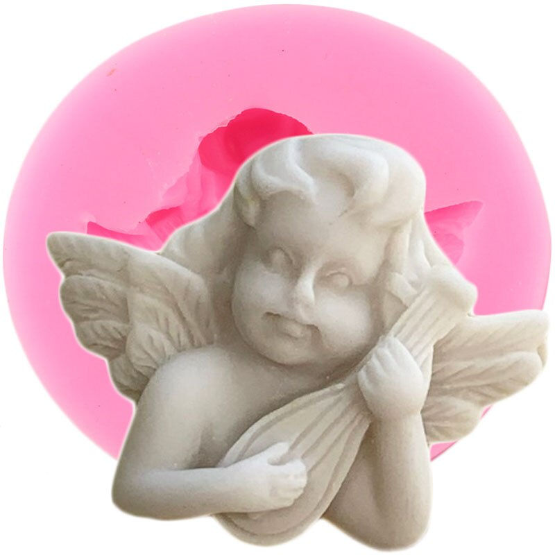 섬네일: 3D Cupid Angel Baby Silicone Fondant Molds Cake Decorating Tools Dessert Baking