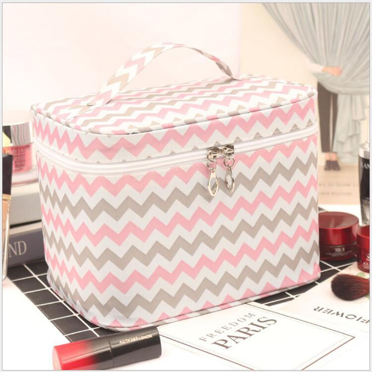 縮圖：Portable Makeup Bag Toiletries Organizer Storage Cosmetic Cases Wash Pouch 