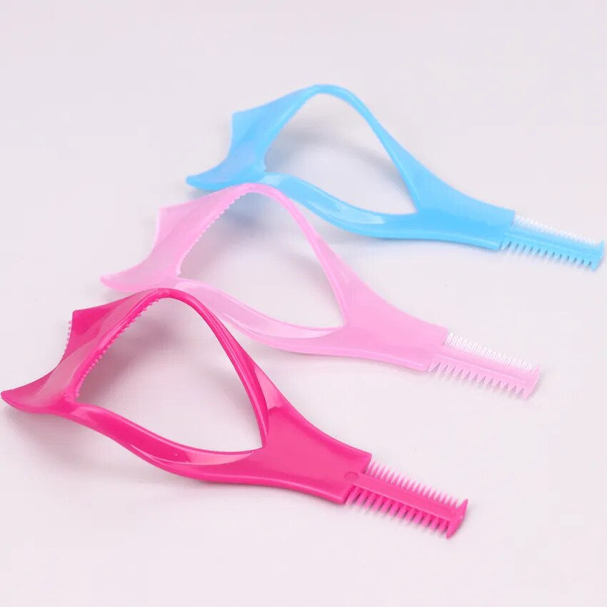 Thumbnail: Eyelash Tools 3 in 1, Makeup Mascara Shield Guide Guard Curler Eyelash Curling