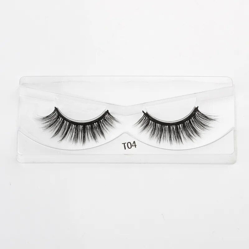 Thumbnail: 1/3/4Pairs Magnetic Eyelashes False Lashes, Repeated Use Eyelashes Liquid 