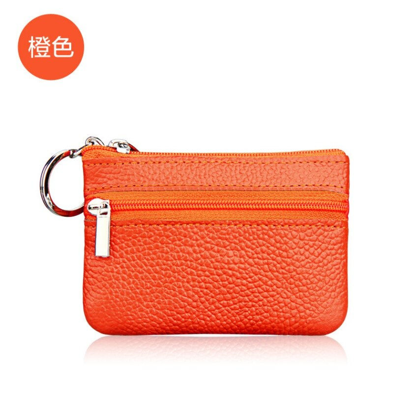 縮圖：Leather Coin Purse Wallets Women Zipper Coin Purses Storage Pocket Bags Pouch