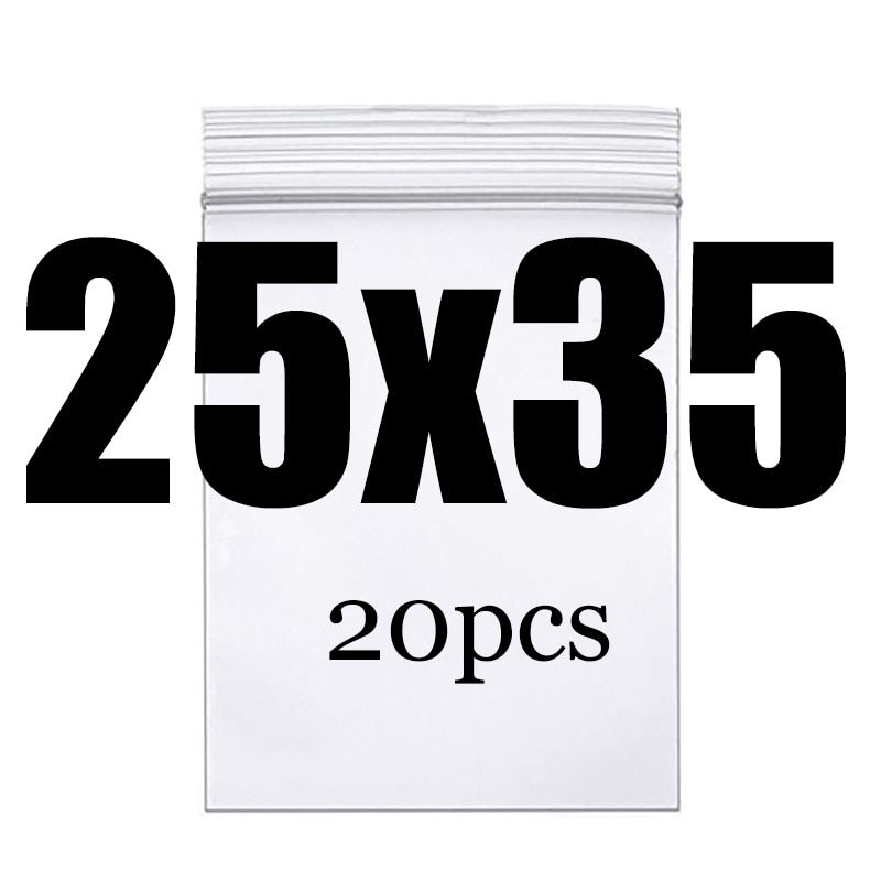 Miniatura: Thick Clear Zip Lock Ziplock Storage Bags Heavy-Duty Transparent Plastic Zip