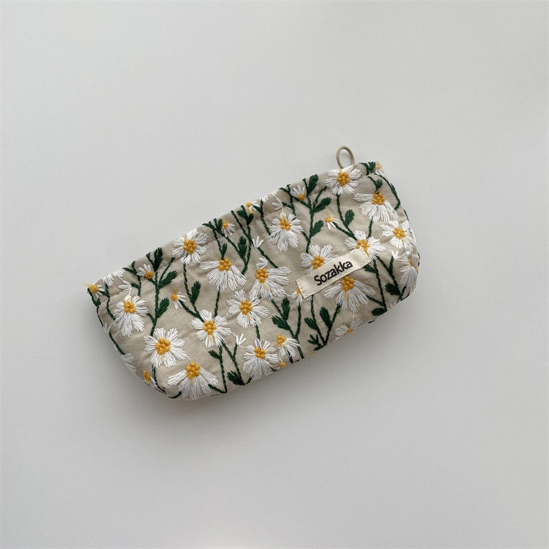섬네일: Cosmetic Bag Clutch Makeup Organizer Pouch Women Cute Toiletry Beauty Case
